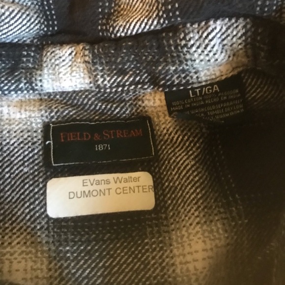 Field and Stream Men’s Flannel Plaid Shirt Jacket Size L - Picture 11 of 11